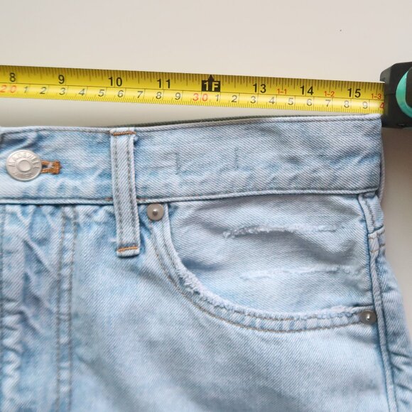 Madewell Perfect Vintage Jean Light Blue Wash High Rise  Ankle Length Tapered 28 - Picture 9 of 10